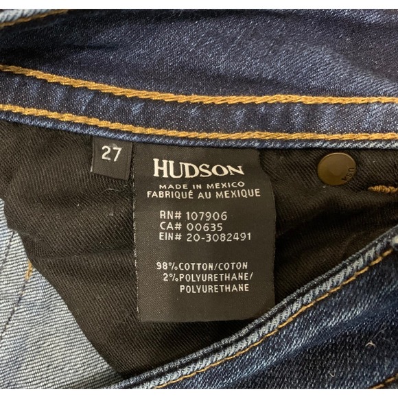 Hudson Blake Jeans 27x31 Bootcut Y2K Streetwear Low Rise Distressed Frayed Hem - Picture 6 of 8